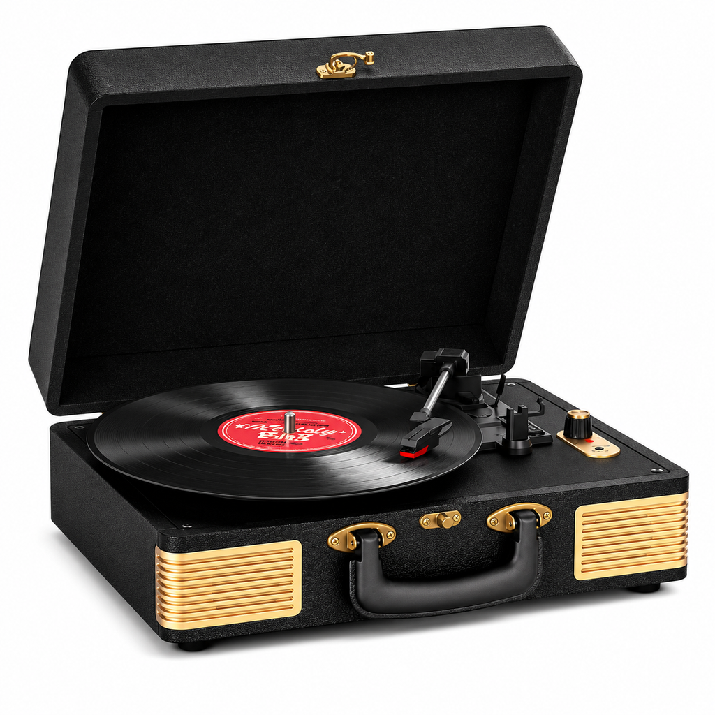 Tourne-Disque Valise Vintage Premium